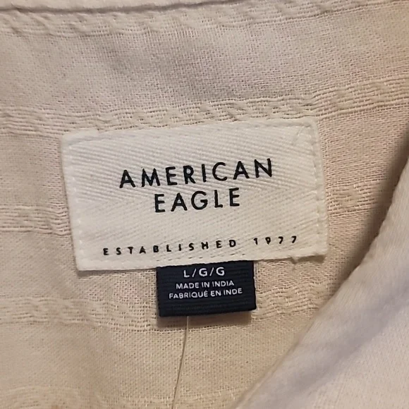 American Eagle Outfitters Cream Shirt - Picture 4 of 6